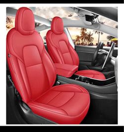 New Tesla model 3 Full seat covers (red)