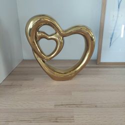 Double Heart Decorative Art Display Piece Home Decor Decoration