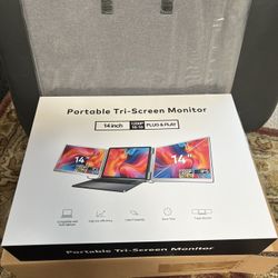 Laptop Screen Extender, 14" FHD 1200P Triple Laptop Monitor Extender 360° Rotate