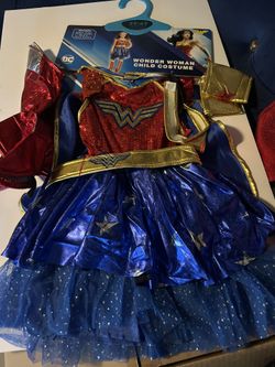 Wonder Woman Child Costume Size 3T - 4T