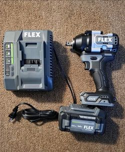 Flex 24v Mid Torque Impact Wrench Kit 1/2 In.