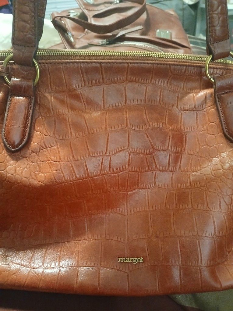 Margot Red Genuine Leather Handbag