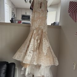 Wedding or evening dress, very feminine and romantic.