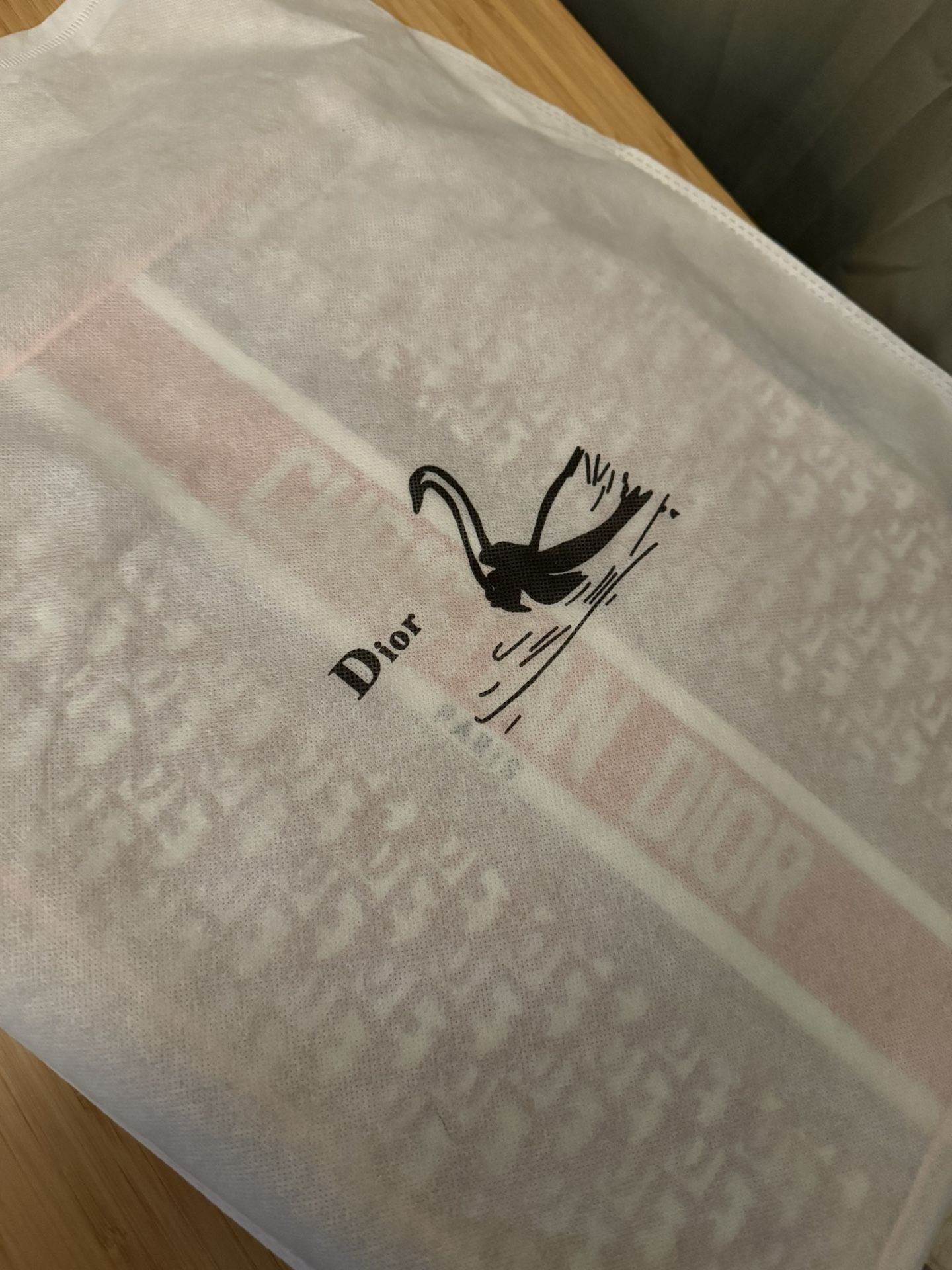 Designer Pink Tote Bag With Cristian Dior Scarf