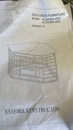 Dog crate furniture