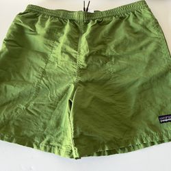 Patagonia Youth Baggies Swim Trunks Green 14