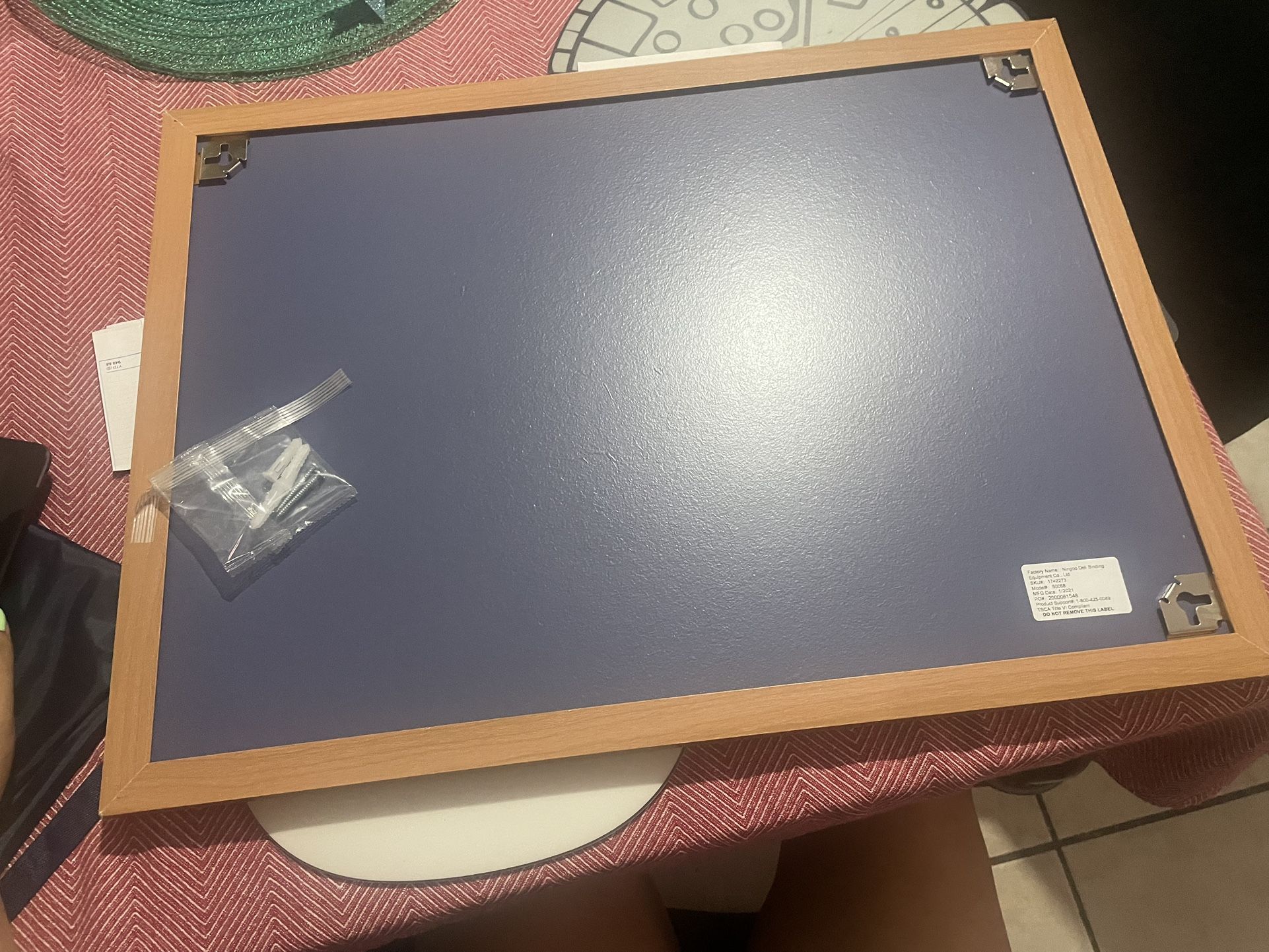 Staples Cork Bulletin Board, 2' x 1.5'