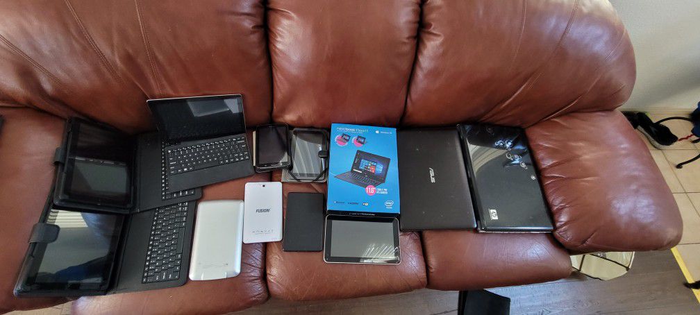 Laptops, tablets, ipads, notebooks, ereaders