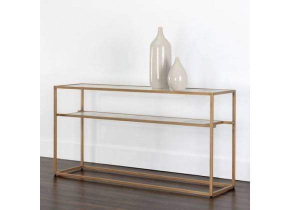Console Table New in Packaging Beautiful Brass Finish Retailed For $227.95.