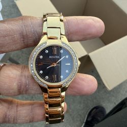 Women’s Gold Bulovia Watch