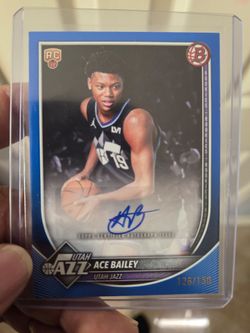 Ace Baily nunbered Auto sports card