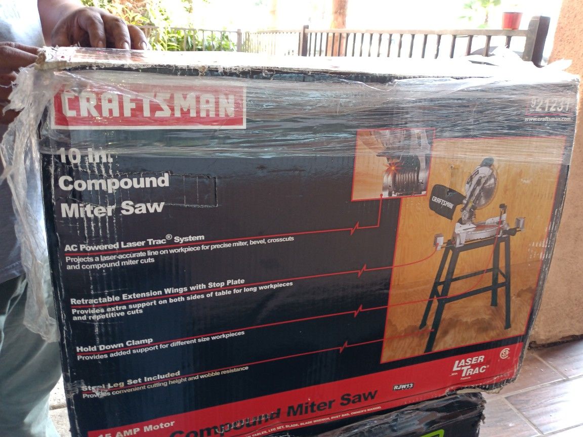 Craftsman Miter Saw With Table New In Box $180/