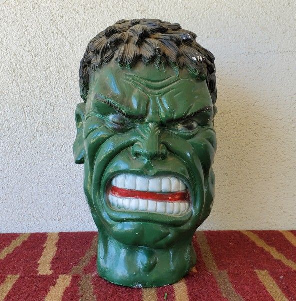 Vintage Ceramic Souvenir Incredible Hulk Piggy Bank