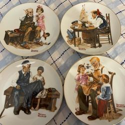 Norman Rockwell Plates 