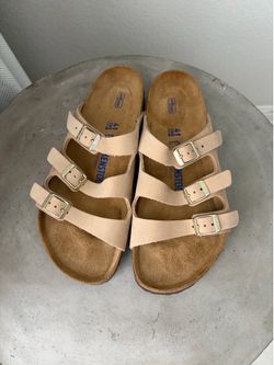 NEW Authentic Birkenstock Florida Soft Footbed - Sandcastle - 41 EU (9-10 US)