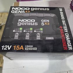 Noco Genius 5x3 3bank 15amp Marine  BATTERY CHARGER