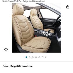 Leather Seat Covers And Steering Wheel Cover