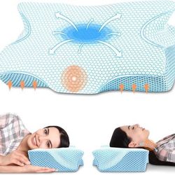 new Cervical Pillow for Neck Pain Relief - Neck Pillows for Pain Relief Sleeping - Memory Foam Pillow for Neck and Shoulder Pain - Ergonomic Pillow fo