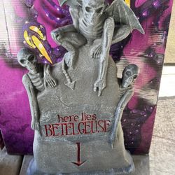 Beetle juice Tombstone Halloween decor