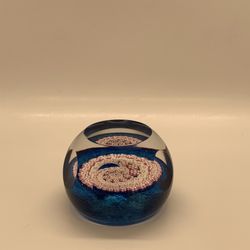 Millefiore Art Glass Paperweight 