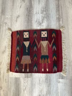 Vintage Zapotec "Yei" Style Wool Weaving – Handwoven Textile