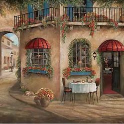 Geno's Pizza Street Scene Canvas