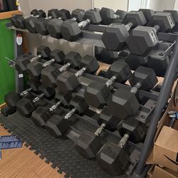 Hex Dumbells set