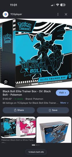 Pokemon black bolt etb 2x