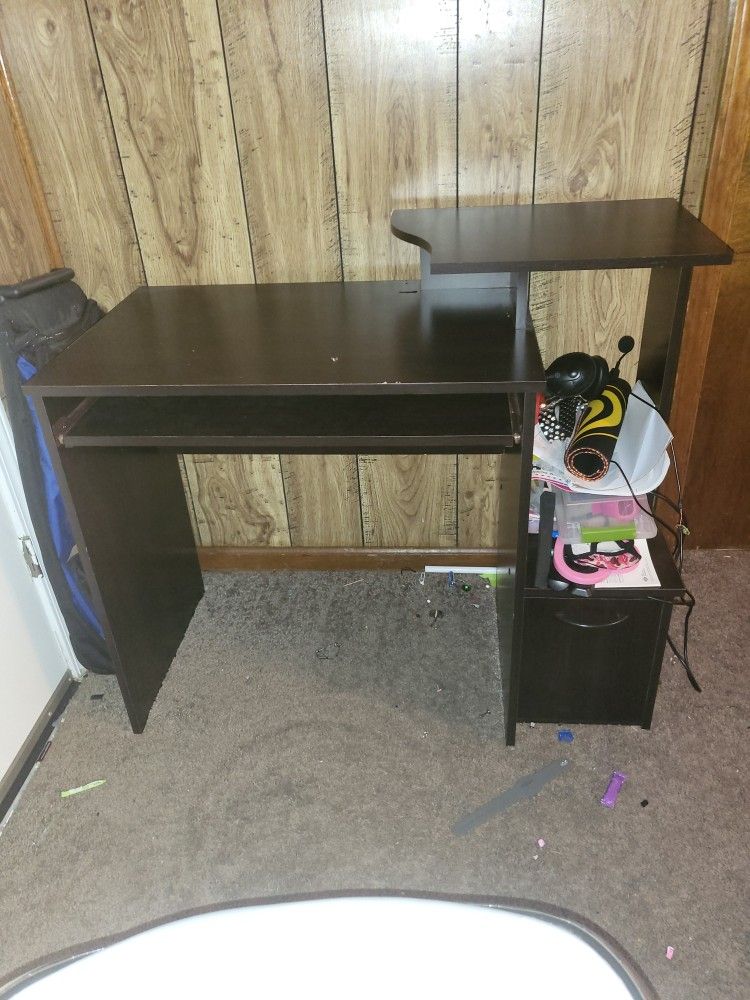 Computer Desk W/ Cabinet