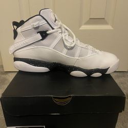 Black And White Jordan 6rings 