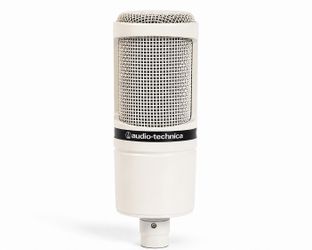 Audio-Technica AT2020 White Edition XLR Microphone