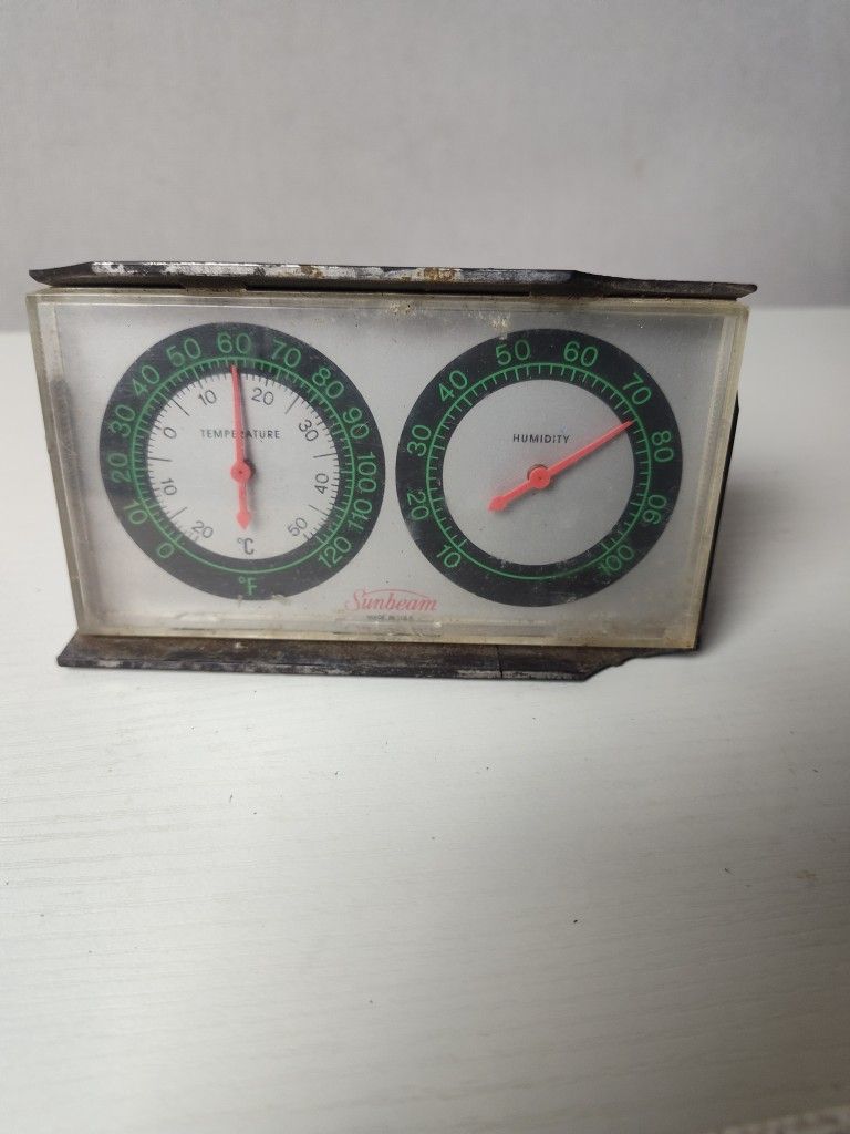 Vintage Sunbeam Wall Desk Weather Station
