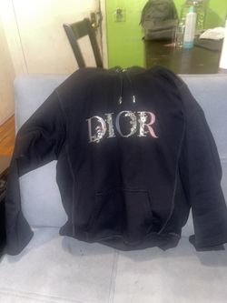 dior hoodie flowers