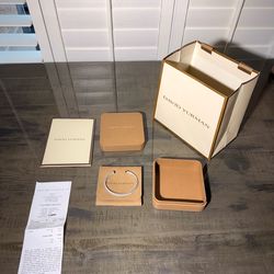 David Yurman Sterling Silver Cable Cuff Bracelet (6mm) – Full Boutique Set