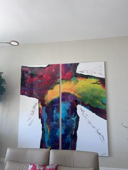 Large Modern Art Painting by Dalia Kantor