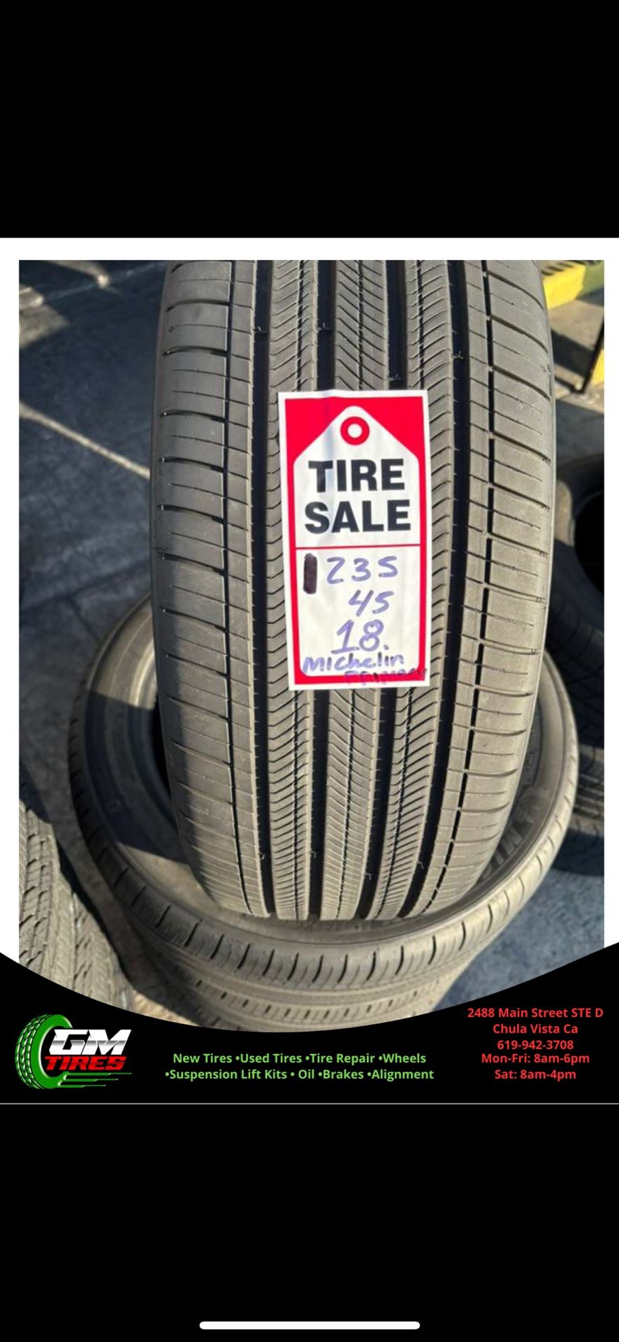 235-45-18 Michelin Primacy Full Used Tire Set $250 Free Mounting And Balancing 