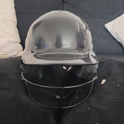 Black Used Softball Helmet S/M