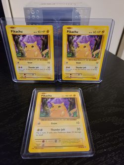 Pokemon cards (Yellow Cheek Pikachu)