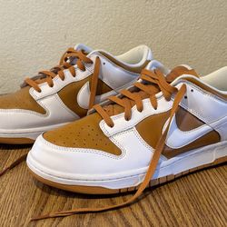 Nike Dunk Low Dark Curry/White Sz 12.5 (No insoles)