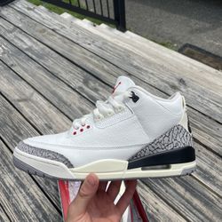 Air Jordan 3 White Cement Reimagined size 9.5