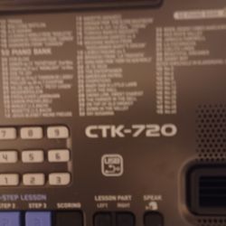 Casio Ctk720 Keyboard With Stand