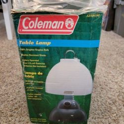 Brand New Coleman Battery Powered Table Lamp."CHECK OUT MY PAGE FOR MORE DEALS "