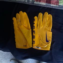 LSU 2XL Yellow FB Gloves