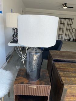 GLASS VASE LAMP