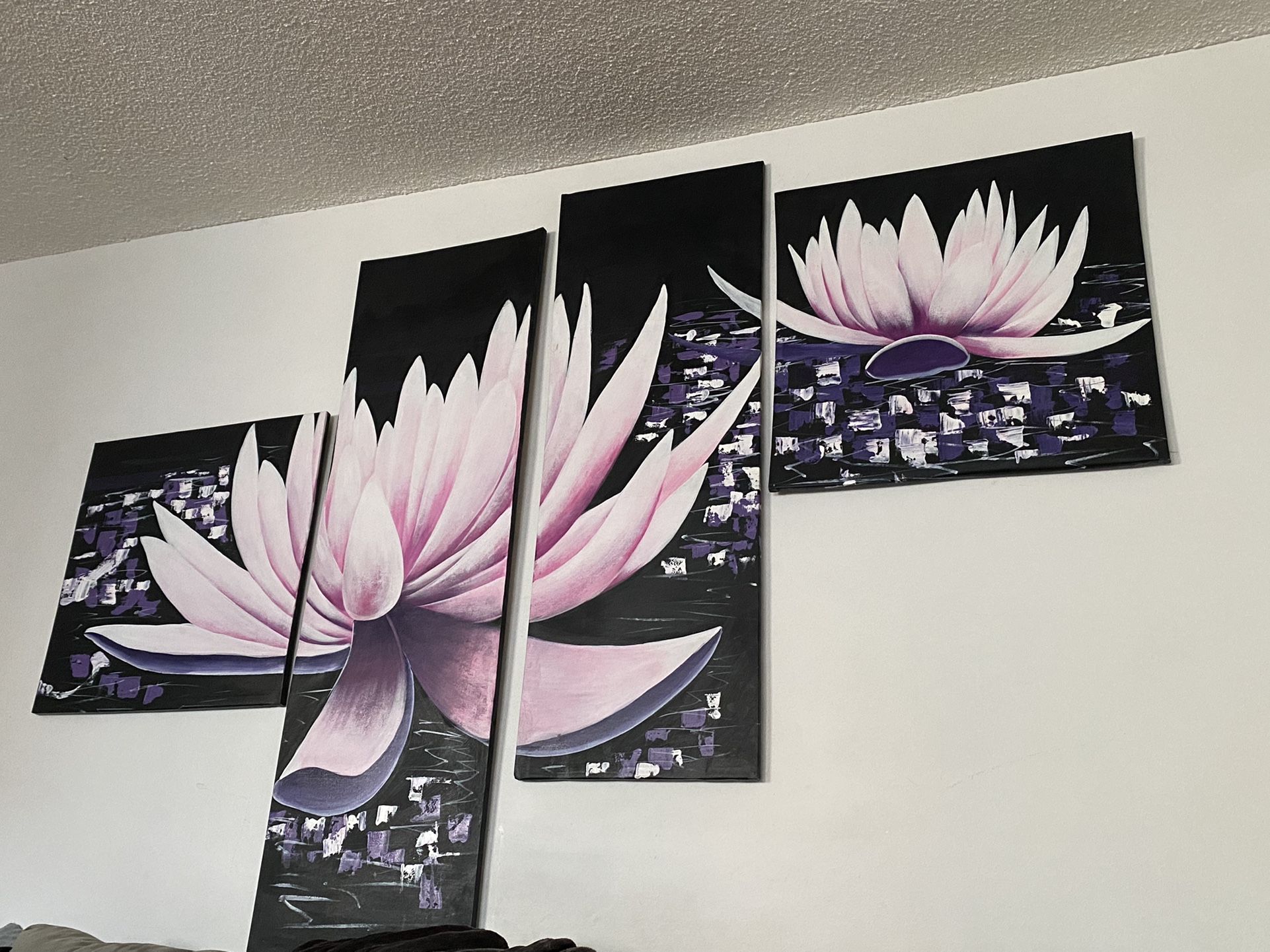 4 Pcs Art Oil Painting With A Frame