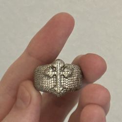 Moissanite Cross Ring