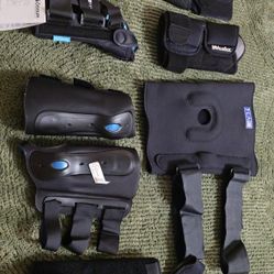 Lot of 7 Orthopedic Braces – Wrist, Thumb & Knee Supports – Össur, Mueller, ProCare, FLA