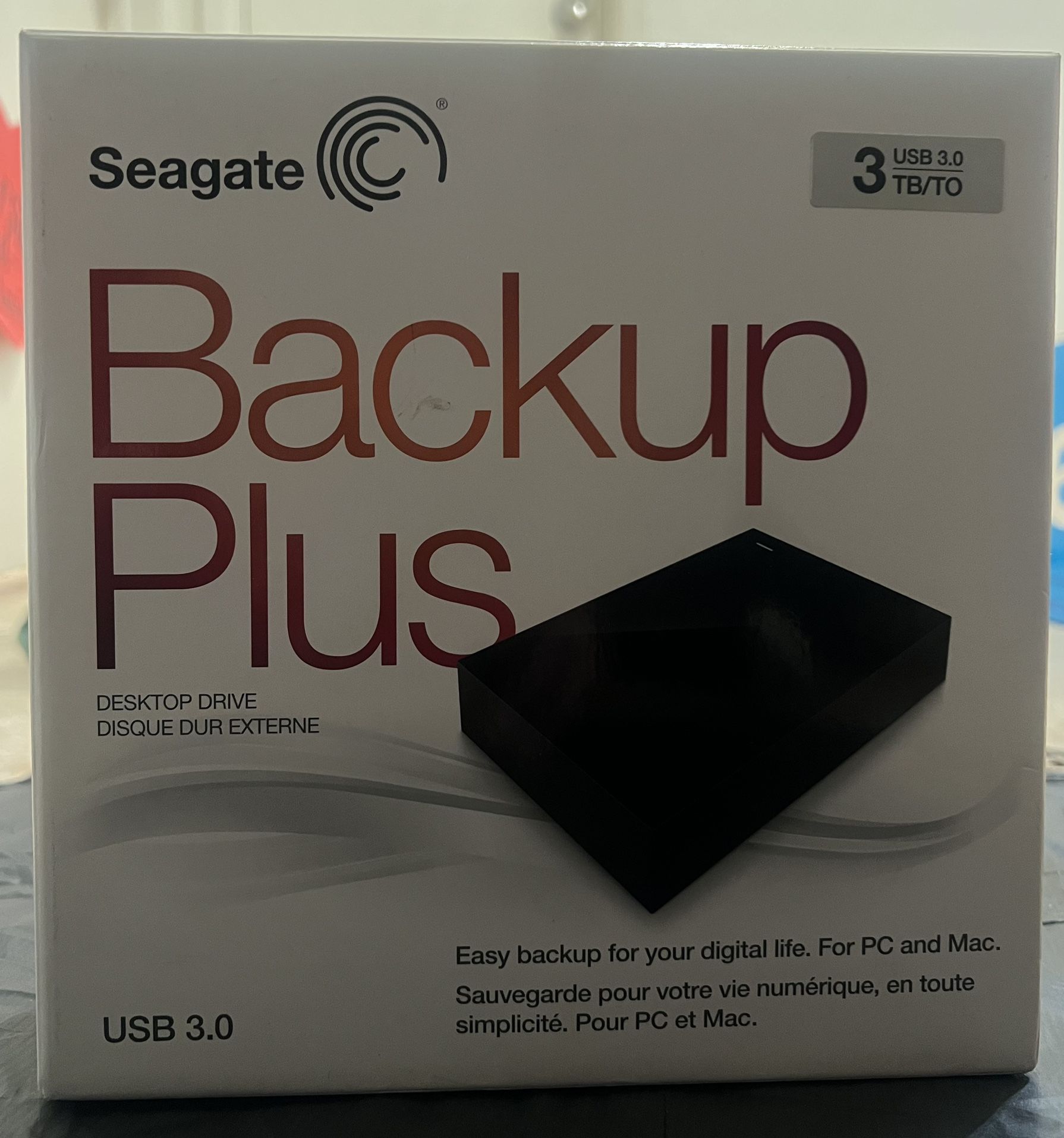 Seagate Backup Plus 3TB Desktop External Hard Drive USB 3.0