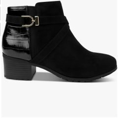 Women’s Ankle Boots-Black-Size 5