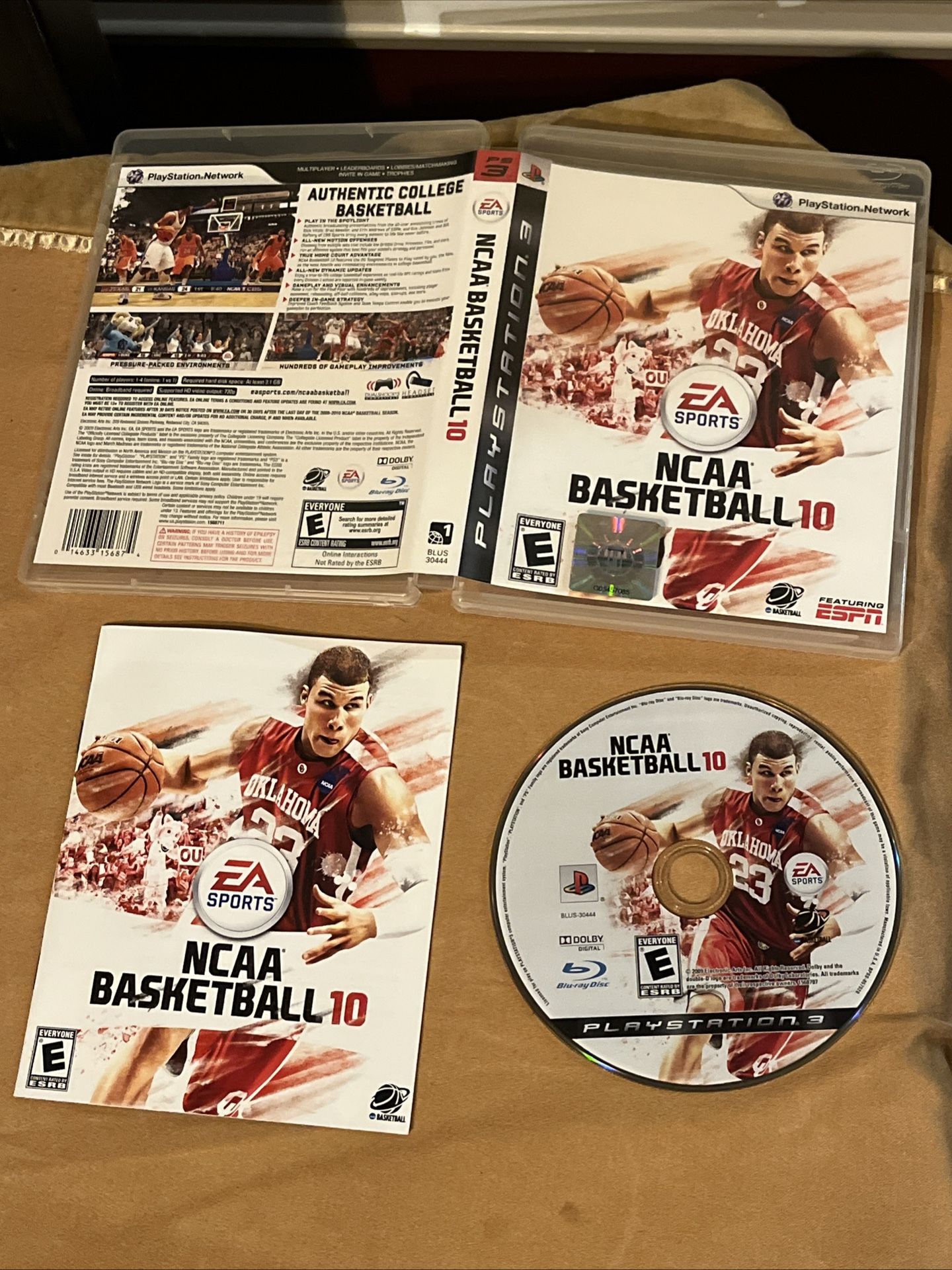 NCAA Basketball 10 (PlayStation 3, 2009 PS3) Complete CIB